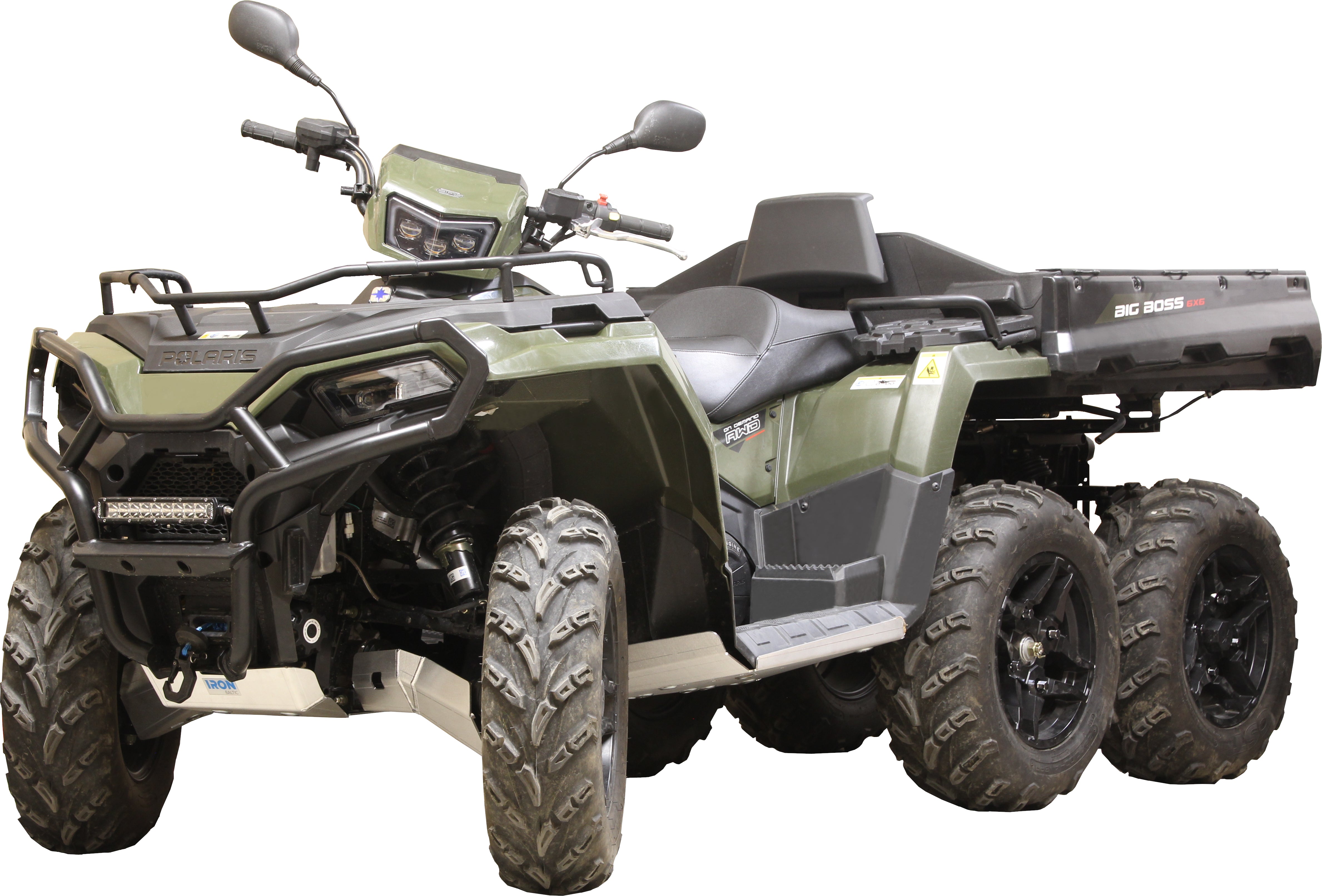 Kit plaques de protection aluminium pour quad Big Boss 570 (2024+) (aluminium) – protection châssis complète, robuste et durable