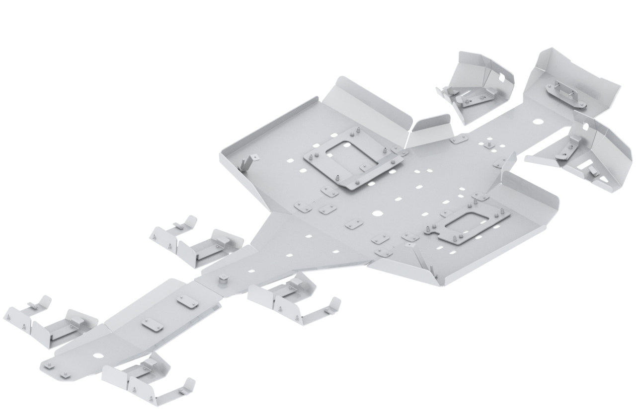 Kit plaques de protection aluminium pour quad Big Boss 570 (2024+) (aluminium) – protection châssis complète, robuste et durable
