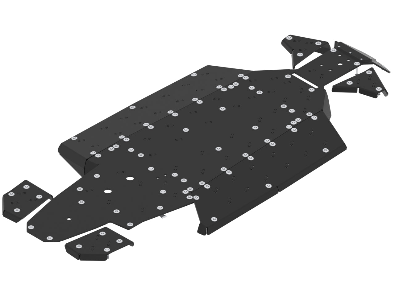 Kit plaques de protection plastique pour quad Maverick Trail (2018+) (plastic) – protection châssis complète, robuste et durable