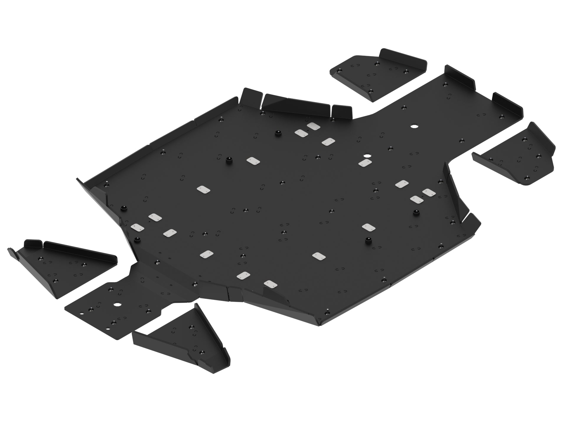 Kit plaques de protection plastique pour quad U10 PRO (2025+) (plastic) – protection châssis complète, robuste et durable