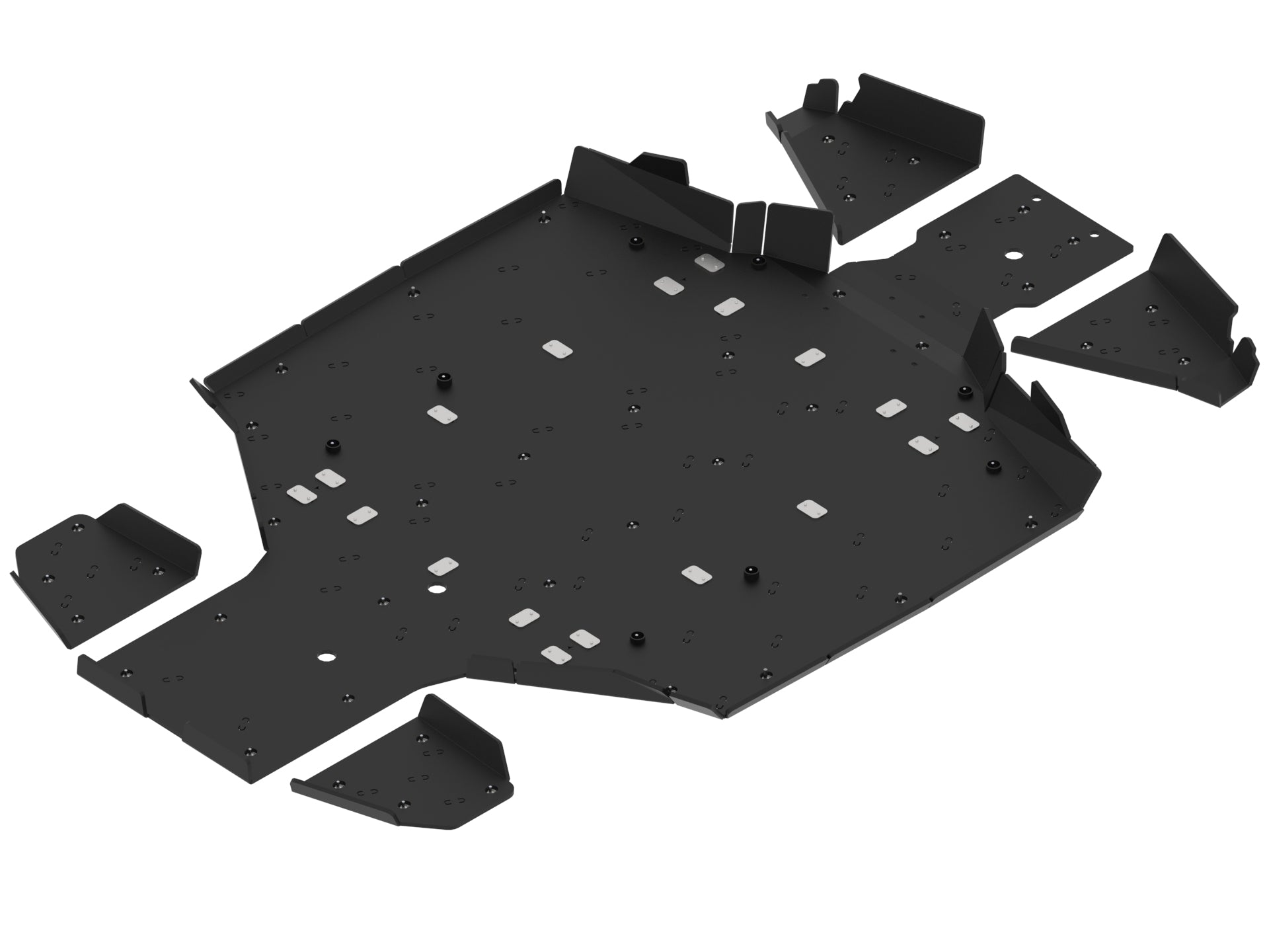 Kit plaques de protection plastique pour quad U10 PRO (2025+) (plastic) – protection châssis complète, robuste et durable