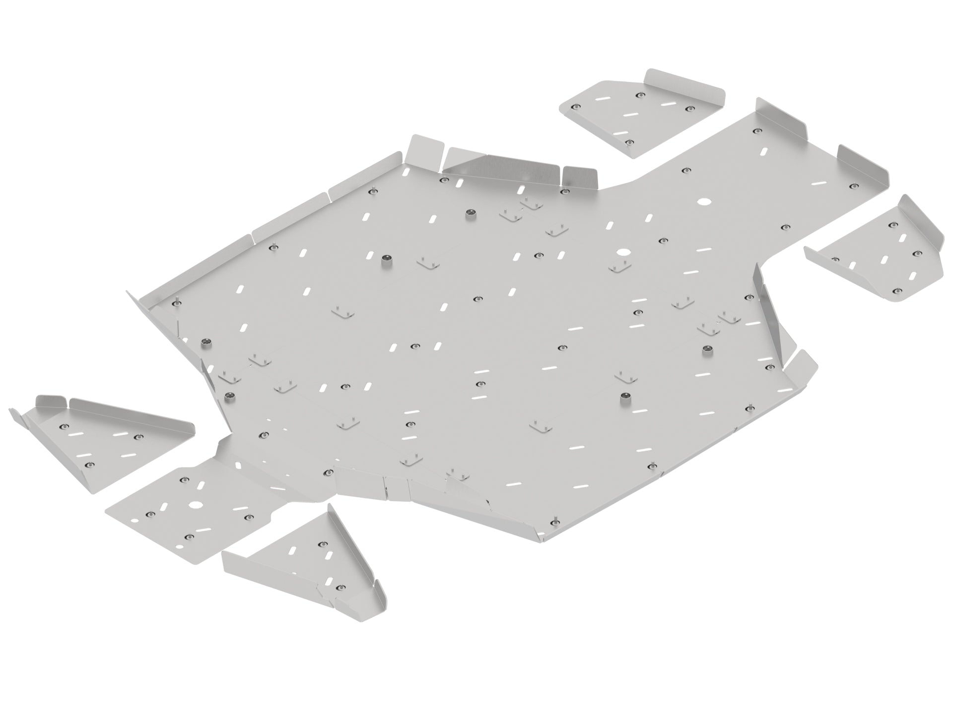 Kit plaques de protection aluminium pour quad U10 PRO (2025+) (aluminium) – protection châssis complète, robuste et durable