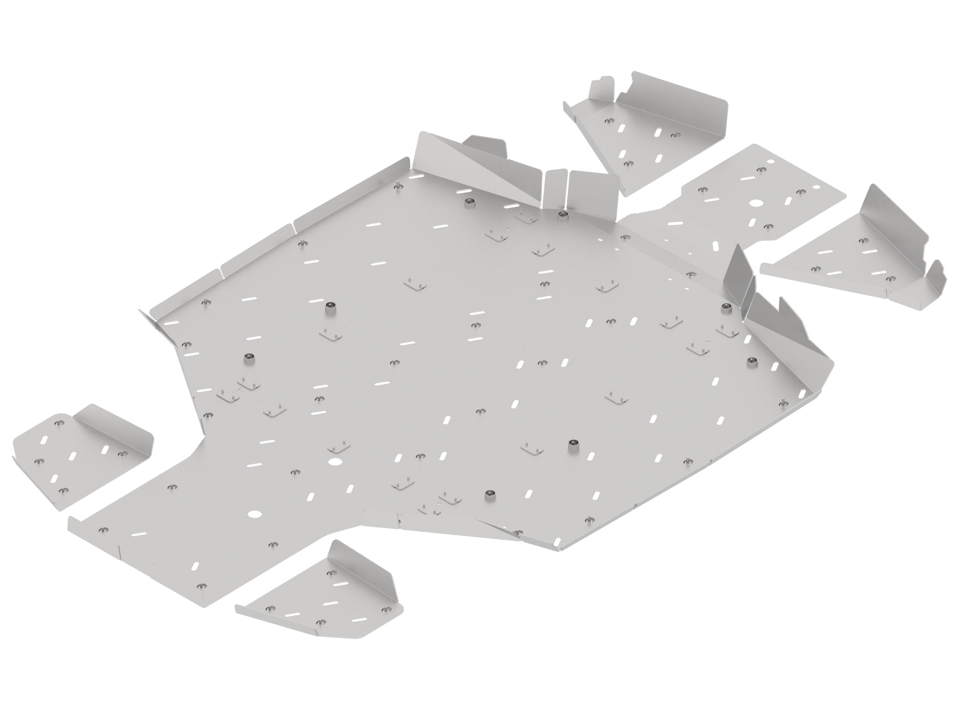 Kit plaques de protection aluminium pour quad U10 PRO (2025+) (aluminium) – protection châssis complète, robuste et durable