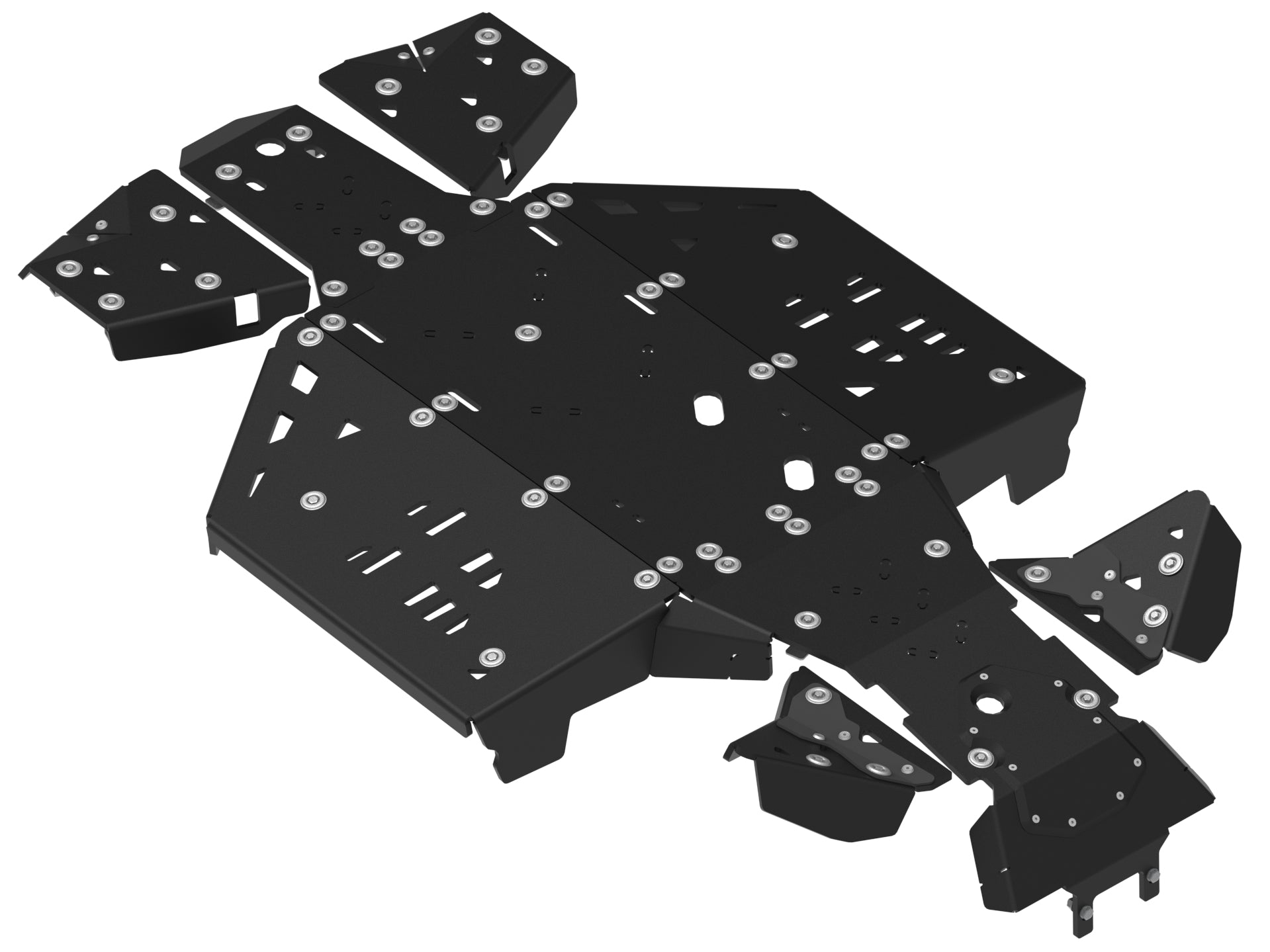 Kit plaques de protection plastique pour quad Outlander G3 850/1000 MAX (2025+) (plastic) – protection châssis complète, robuste et durable