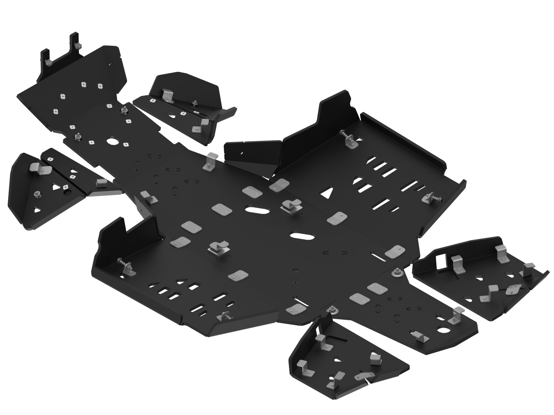 Kit plaques de protection plastique pour quad Outlander G3 850/1000 (2025+) (plastic) – protection châssis complète, robuste et durable