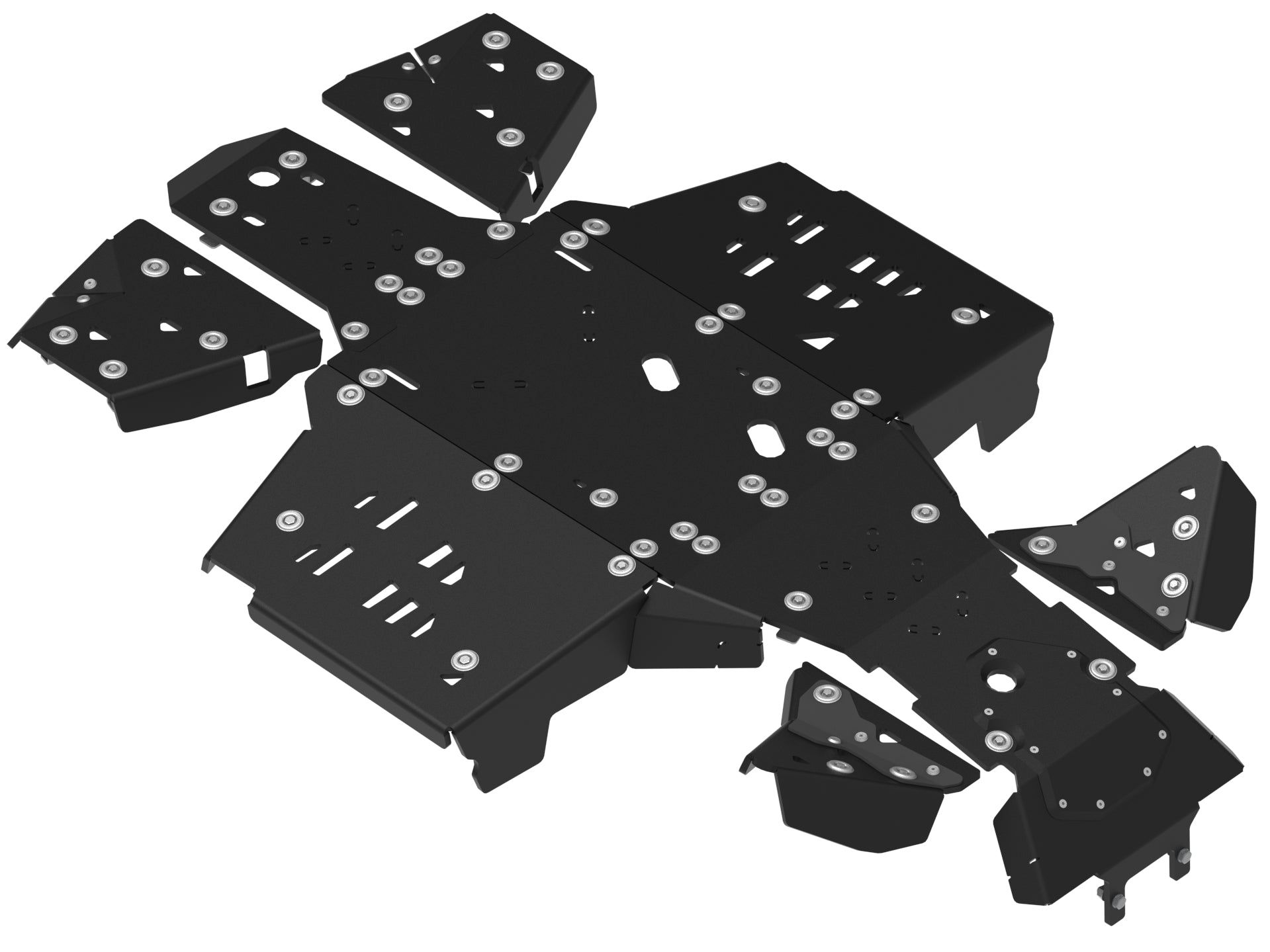 Kit plaques de protection plastique pour quad Outlander G3 850/1000 (2025+) (plastic) – protection châssis complète, robuste et durable