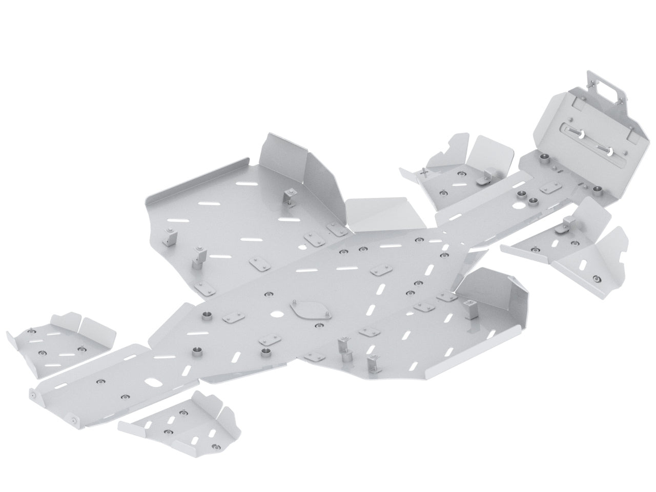 Kit plaques de protection aluminium pour quad Snarler AT10 L (aluminium) – protection châssis complète, robuste et durable