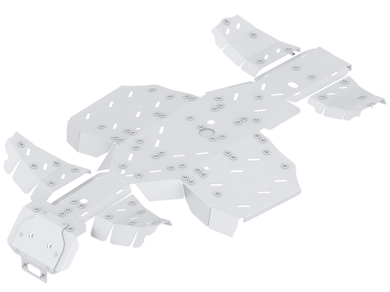 Kit plaques de protection aluminium pour quad Snarler AT10 LW (aluminium) – protection châssis complète, robuste et durable