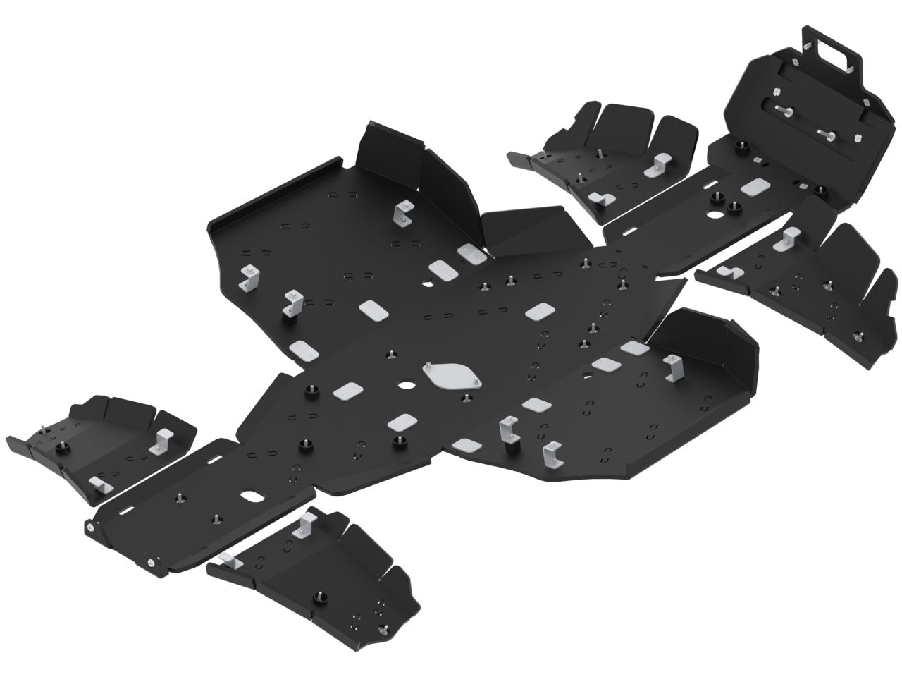 Kit plaques de protection plastique pour quad Snarler AT10 LW (plastic) – protection châssis complète, robuste et durable