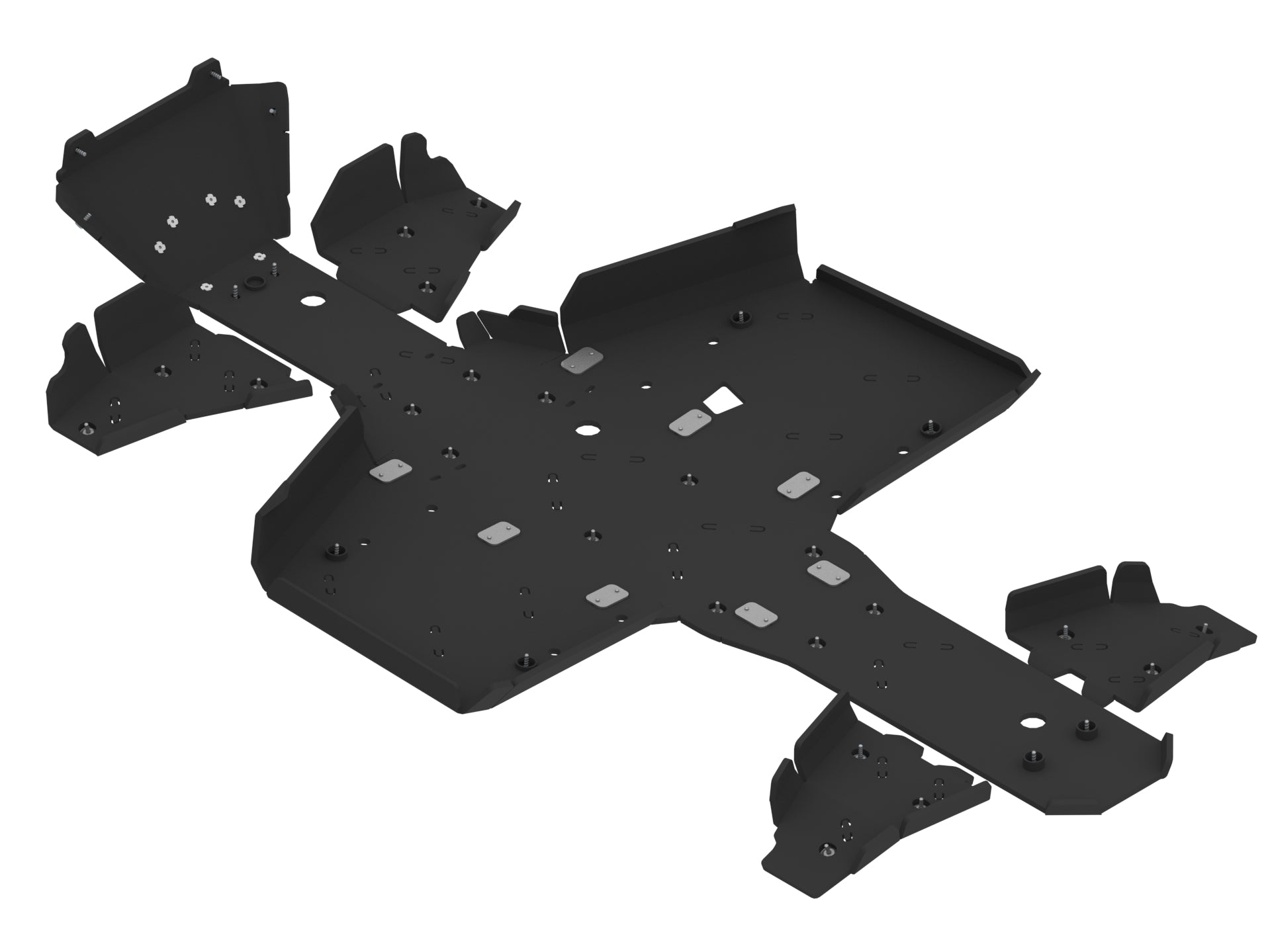 Kit plaques de protection plastique pour quad XWOLF 1000 (plastic) – protection châssis complète, robuste et durable