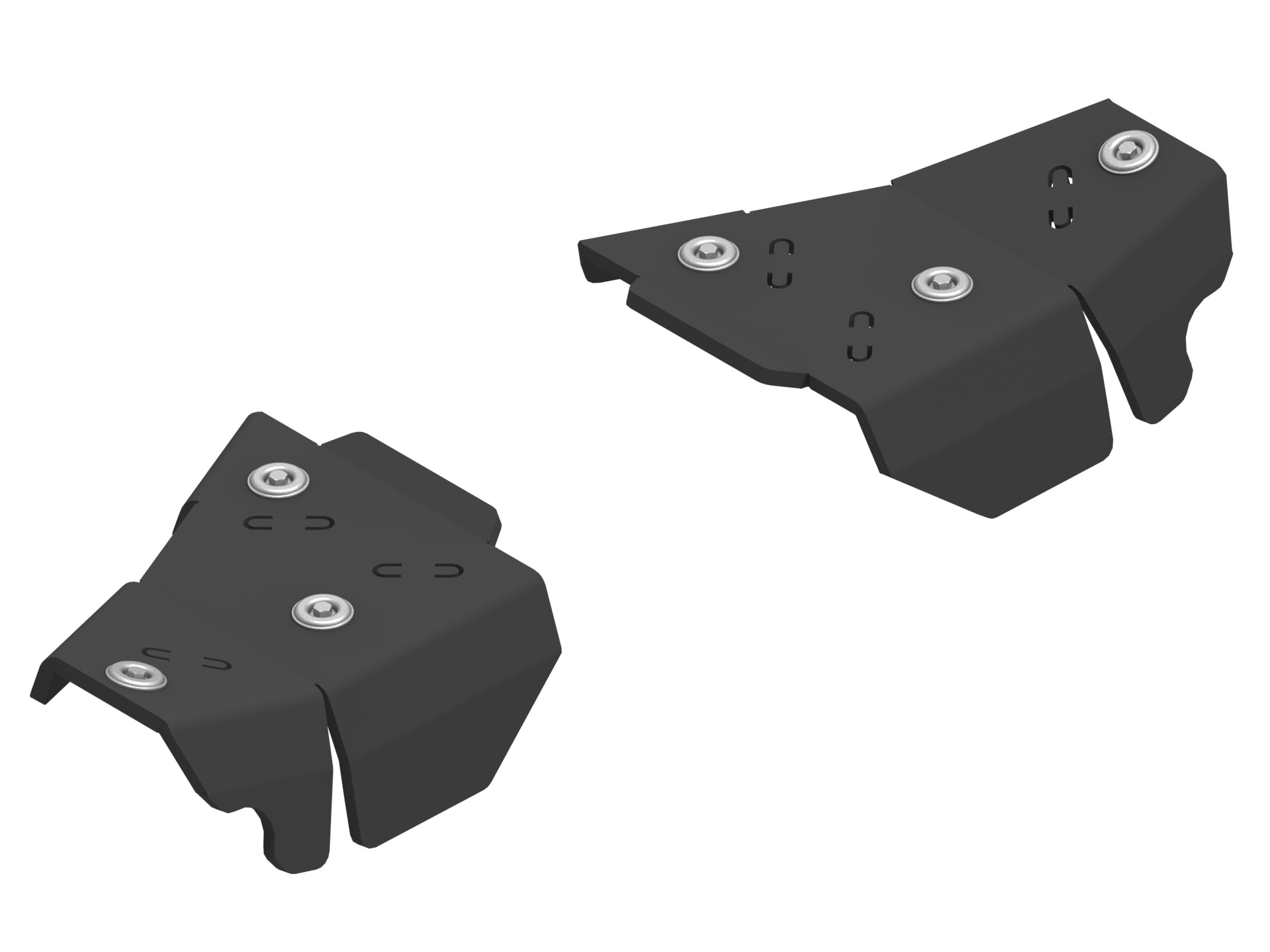 Kit plaques de protection plastique pour quad XWOLF 1000 (pair) – protection châssis complète, robuste et durable