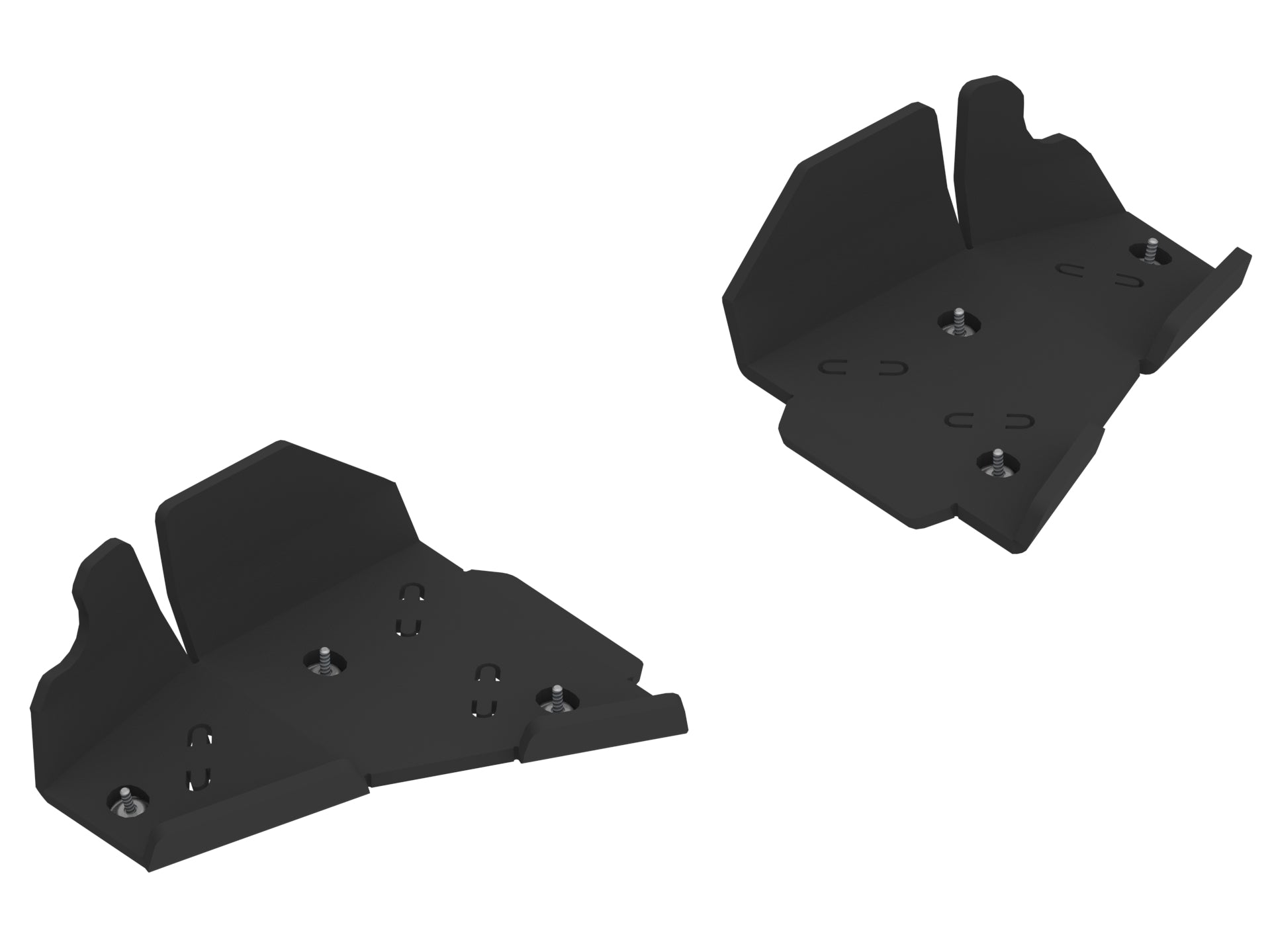 Kit plaques de protection plastique pour quad XWOLF 1000 (pair) – protection châssis complète, robuste et durable
