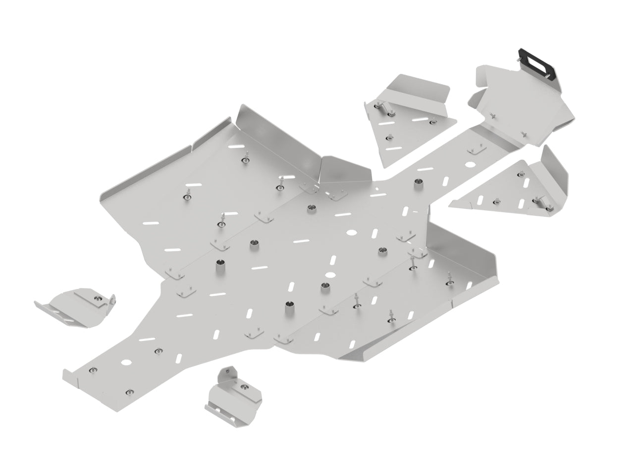 Kit plaques de protection aluminium pour quad SFA 1000, SFA 600 (aluminium) – protection châssis complète, robuste et durable