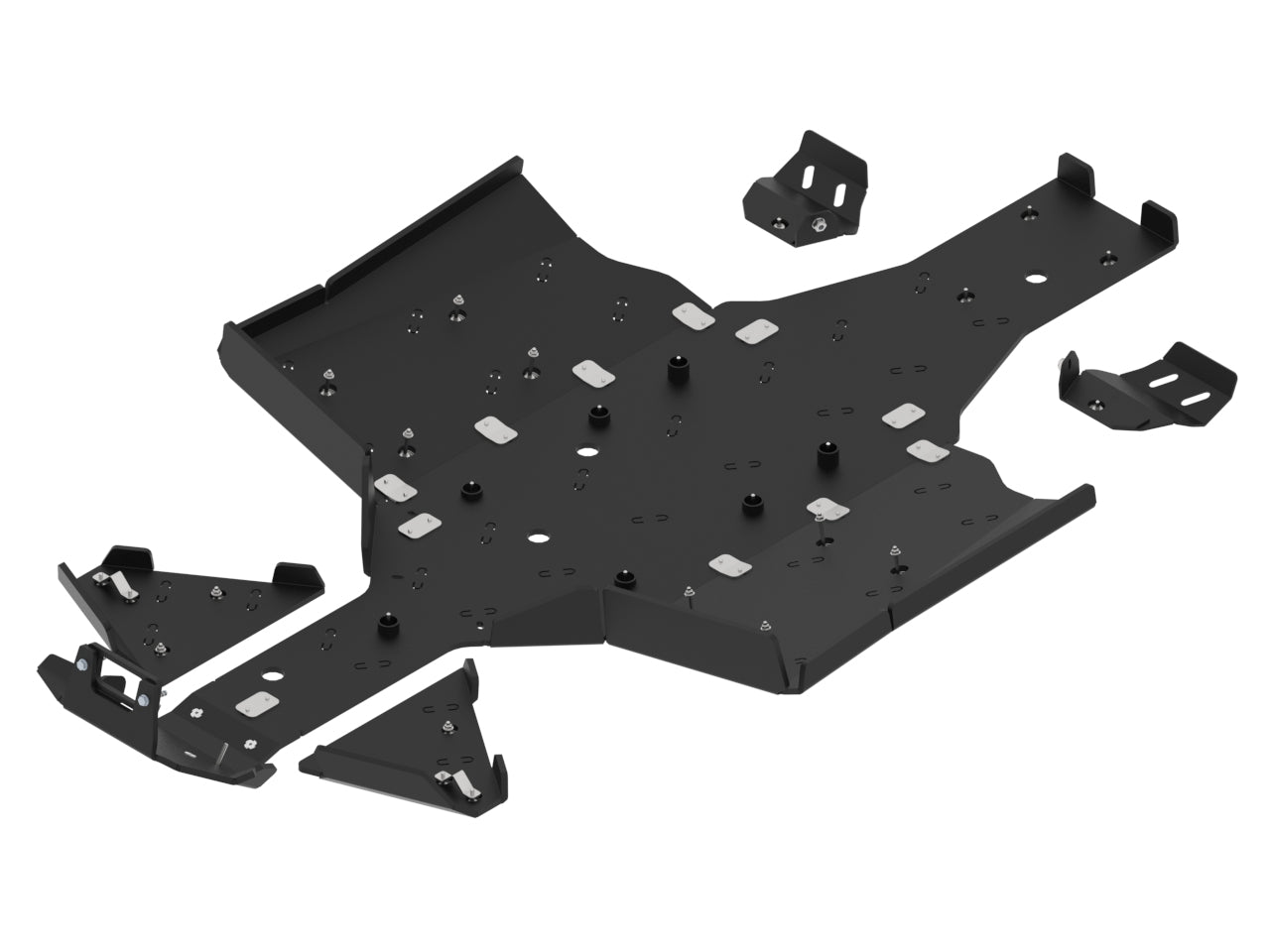 Kit plaques de protection plastique pour quad SFA 1000, SFA 600 (plastic) – protection châssis complète, robuste et durable