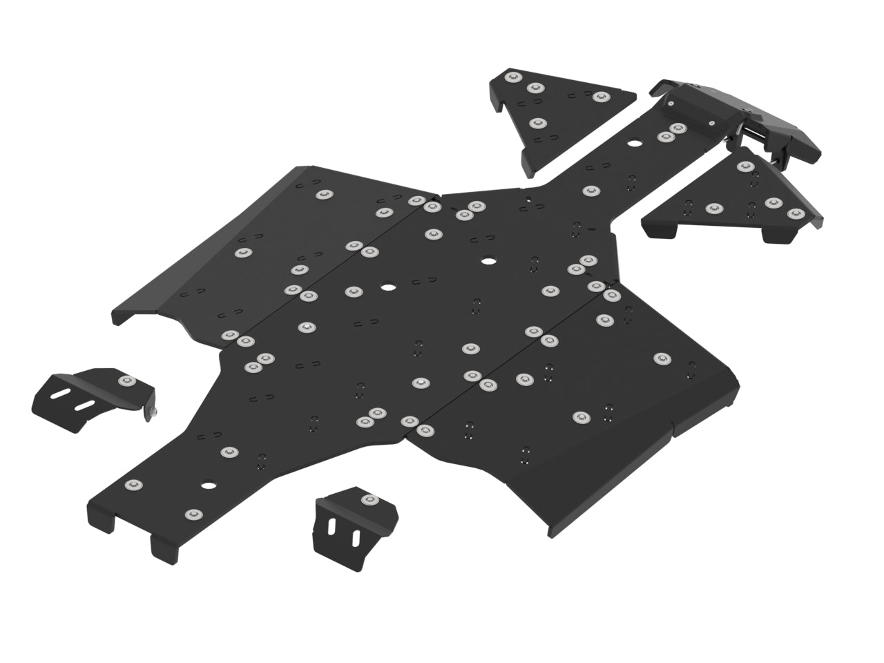 Kit plaques de protection plastique pour quad SFA 1000, SFA 600 (plastic) – protection châssis complète, robuste et durable