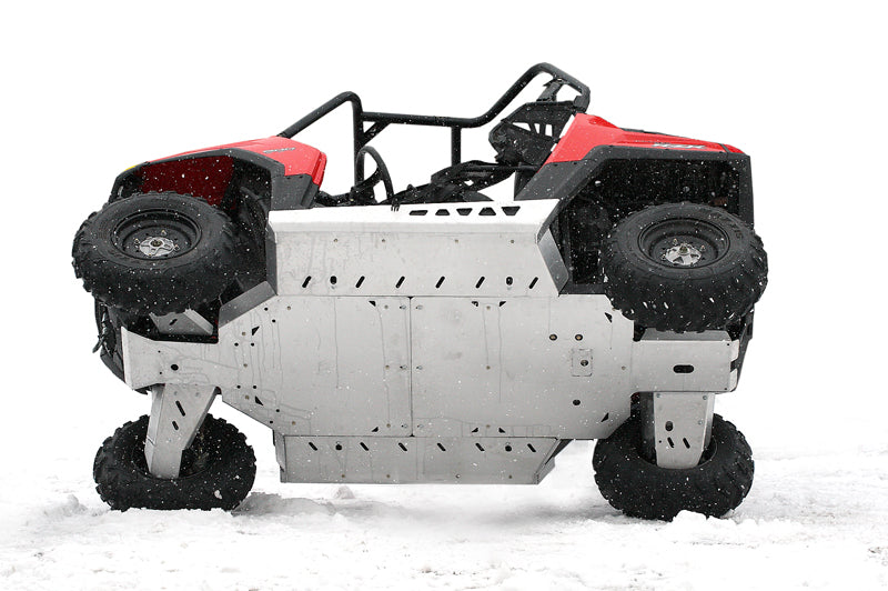 Kit plaques de protection aluminium pour quad RZR 800 (aluminium) – protection châssis complète, robuste et durable