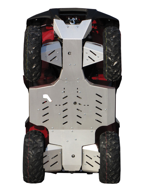 Kit plaques de protection aluminium pour quad KVF 650/750 BruteForce (aluminium) – protection châssis complète, robuste et durable