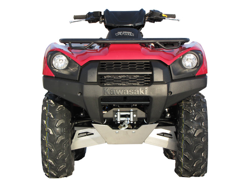 Kit plaques de protection aluminium pour quad KVF 650/750 BruteForce (aluminium) – protection châssis complète, robuste et durable