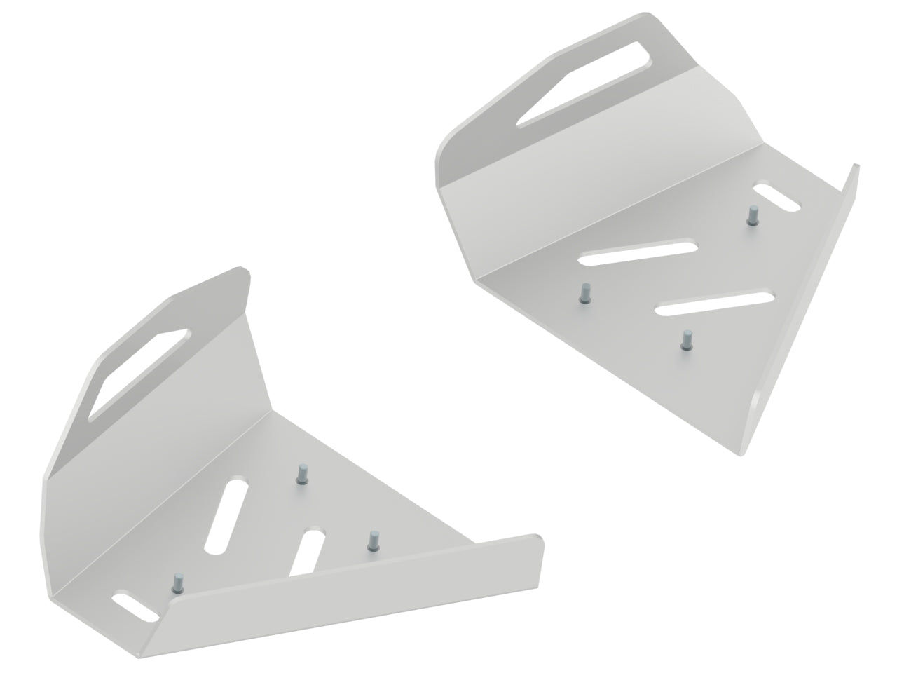 Kit plaques de protection aluminium pour quad KVF 650/750 BruteForce (pair) – protection châssis complète, robuste et durable