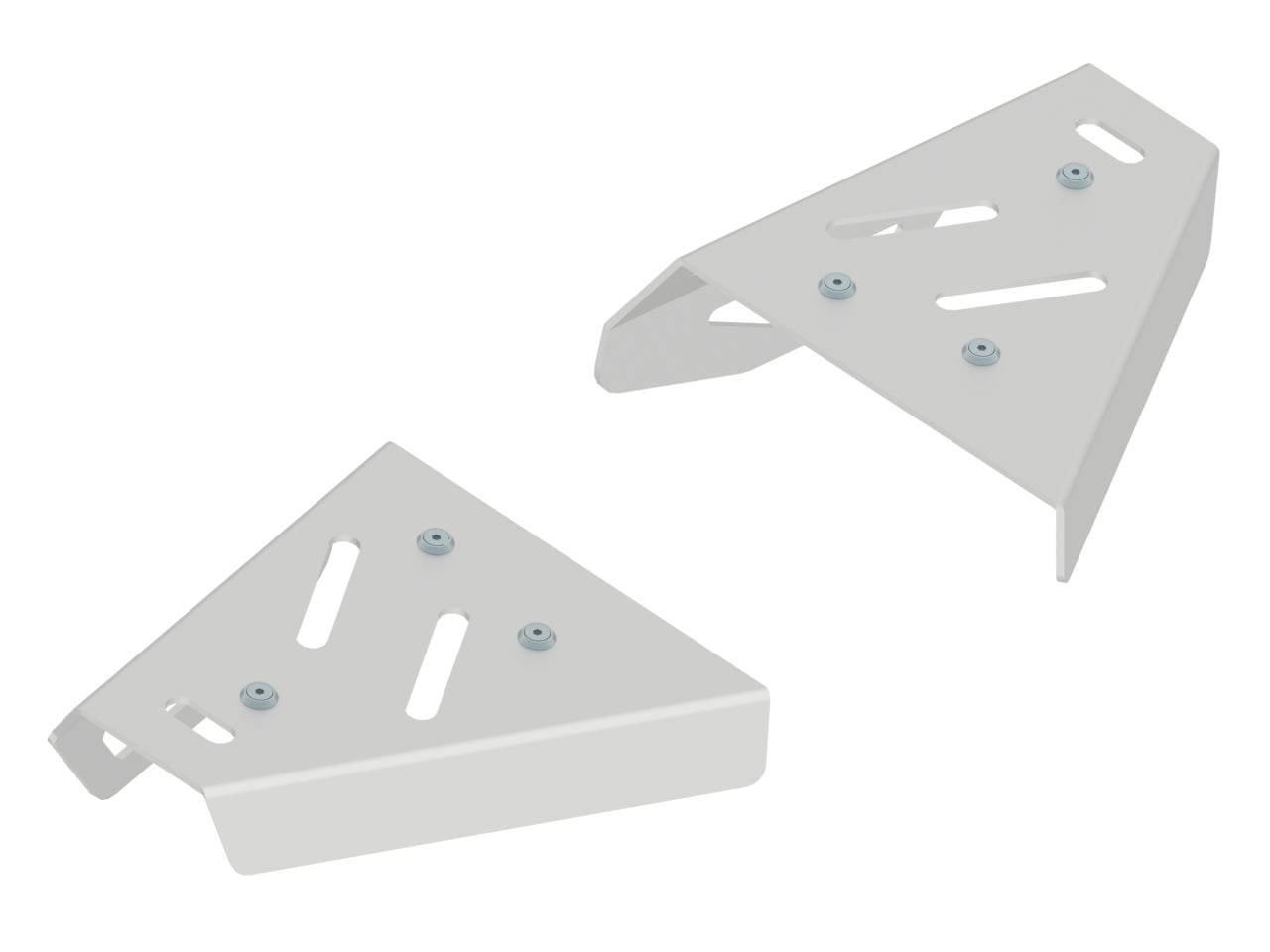 Kit plaques de protection aluminium pour quad KVF 650/750 BruteForce (pair) – protection châssis complète, robuste et durable