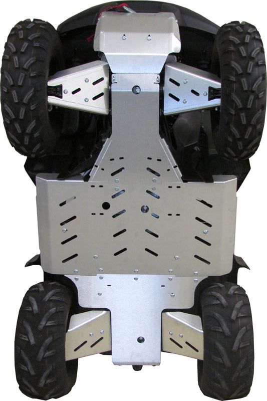 Kit plaques de protection aluminium pour quad KingQuad 500/750Axi (2019+), KingQuad 500/750Axi (EPS) (-2018) (aluminium) – protection châssis complète, robuste et durable
