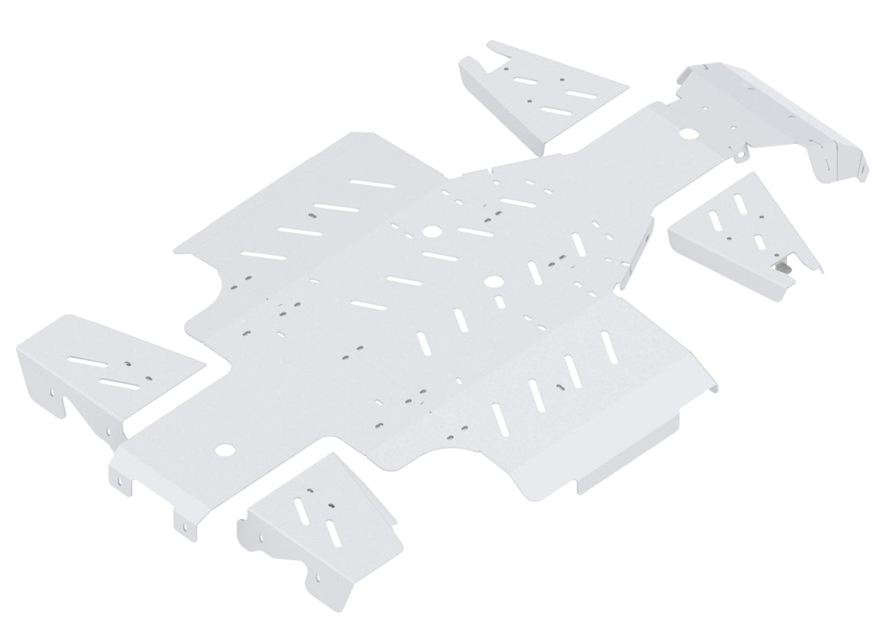 Kit plaques de protection aluminium pour quad KingQuad 500/750Axi (2019+), KingQuad 500/750Axi (EPS) (-2018) (aluminium) – protection châssis complète, robuste et durable