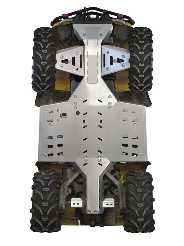 Kit plaques de protection aluminium pour quad Outlander G1 MAX (aluminium) – protection châssis complète, robuste et durable