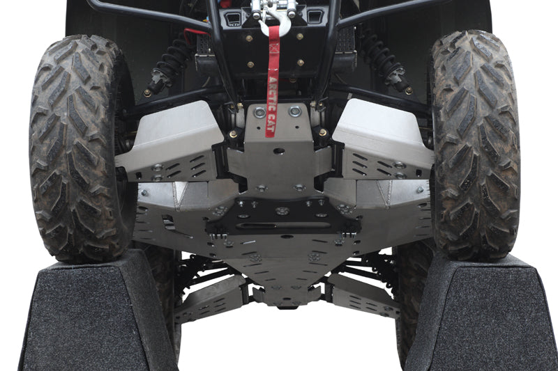 Kit plaques de protection aluminium pour quad TRV 500/550/700 (aluminium) – protection châssis complète, robuste et durable