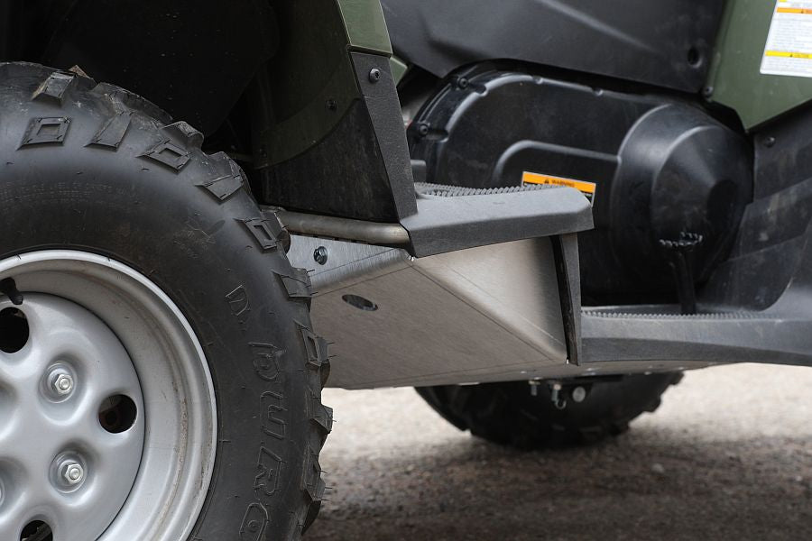 Kit plaques de protection aluminium pour quad TRV 500/550/700 (aluminium) – protection châssis complète, robuste et durable