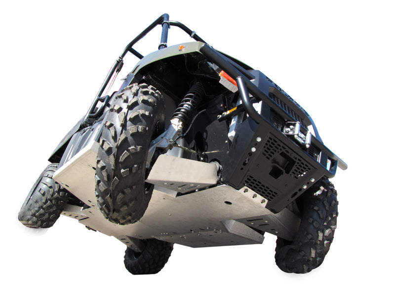 Kit plaques de protection aluminium pour quad Ranger 400/EV (-2021) (aluminium) – protection châssis complète, robuste et durable