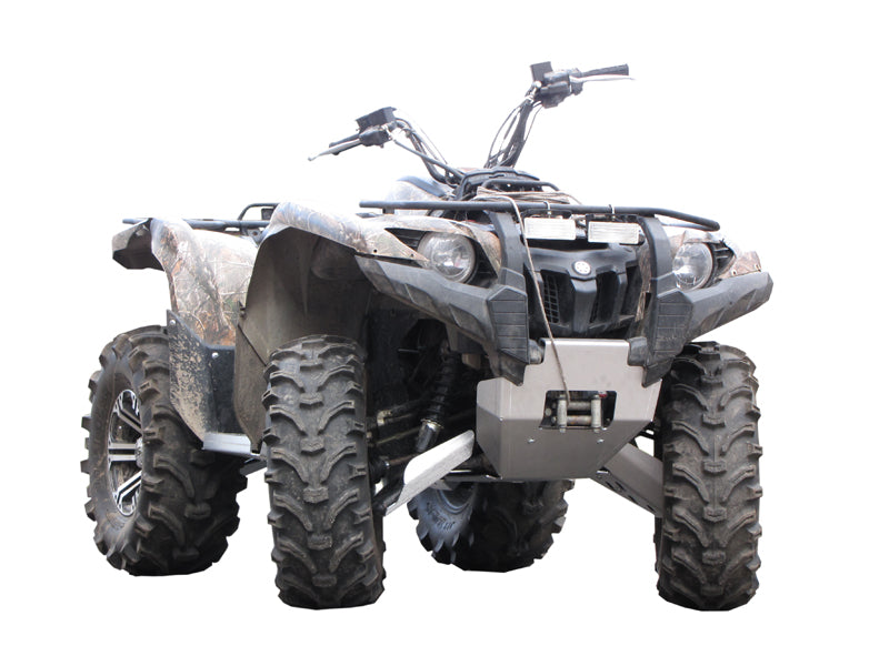 Kit plaques de protection aluminium pour quad Grizzly 550, Grizzly 700 (-2013) (aluminium) – protection châssis complète, robuste et durable