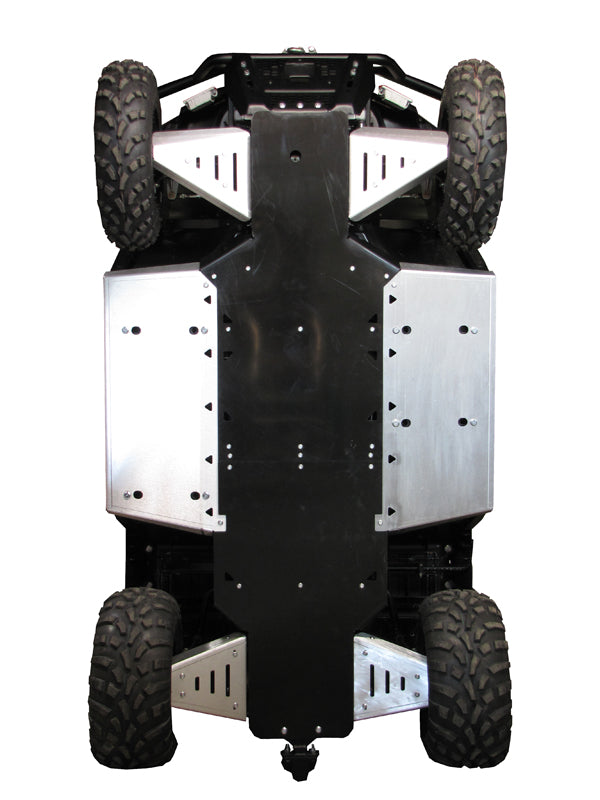 Kit plaques de protection aluminium pour quad Ranger 400/EV (-2021) (plastic) – protection châssis complète, robuste et durable