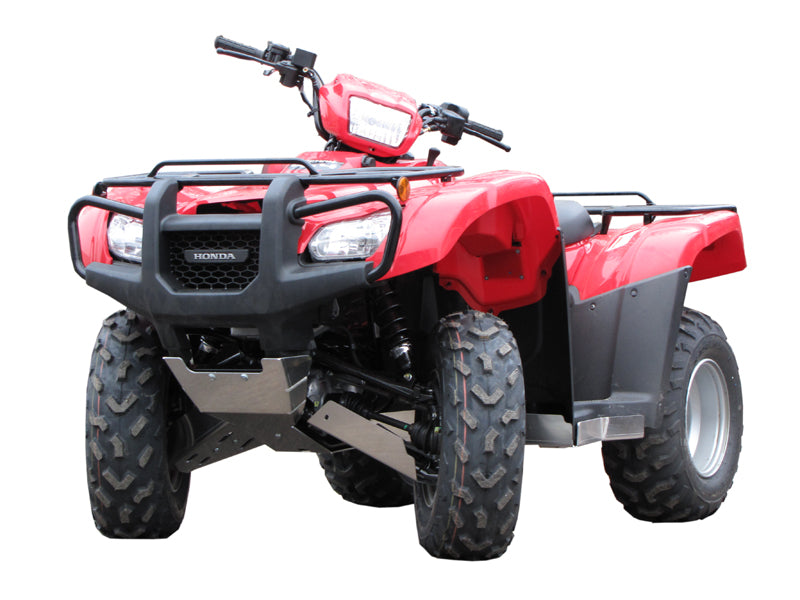 Kit plaques de protection aluminium pour quad TRX 500 FE (2012-2013) (aluminium) – protection châssis complète, robuste et durable