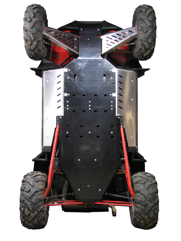 Kit plaques de protection aluminium pour quad RZR 900 XP (-2014) (plastic) – protection châssis complète, robuste et durable