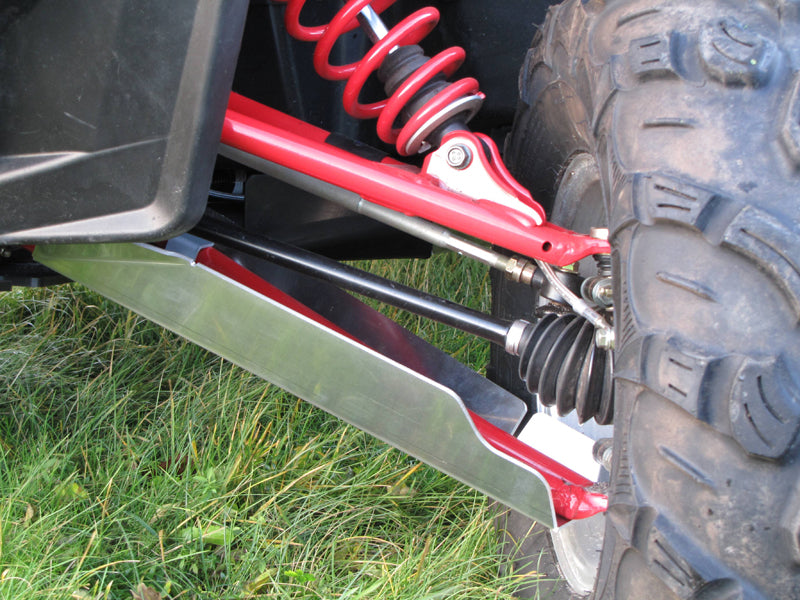 Kit plaques de protection aluminium pour quad RZR 900 XP (-2014) (plastic) – protection châssis complète, robuste et durable