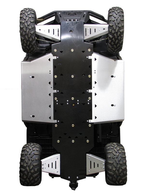 Kit plaques de protection aluminium pour quad Ranger 900 Diesel (plastic) – protection châssis complète, robuste et durable
