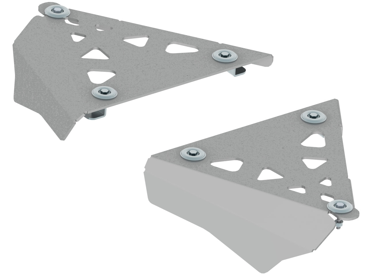 Kit plaques de protection aluminium pour quad Outlander 6x6 (2013-2016), Outlander 6x6 (2017-2018), Outlander 6x6 MAX (2017-2018), Outlander G2 (-2016), Outlander G2 450/570 (2017+), Outlander G2 450/570 MAX (2017+), Outlander G2 650/850/1000 (2017-2018),