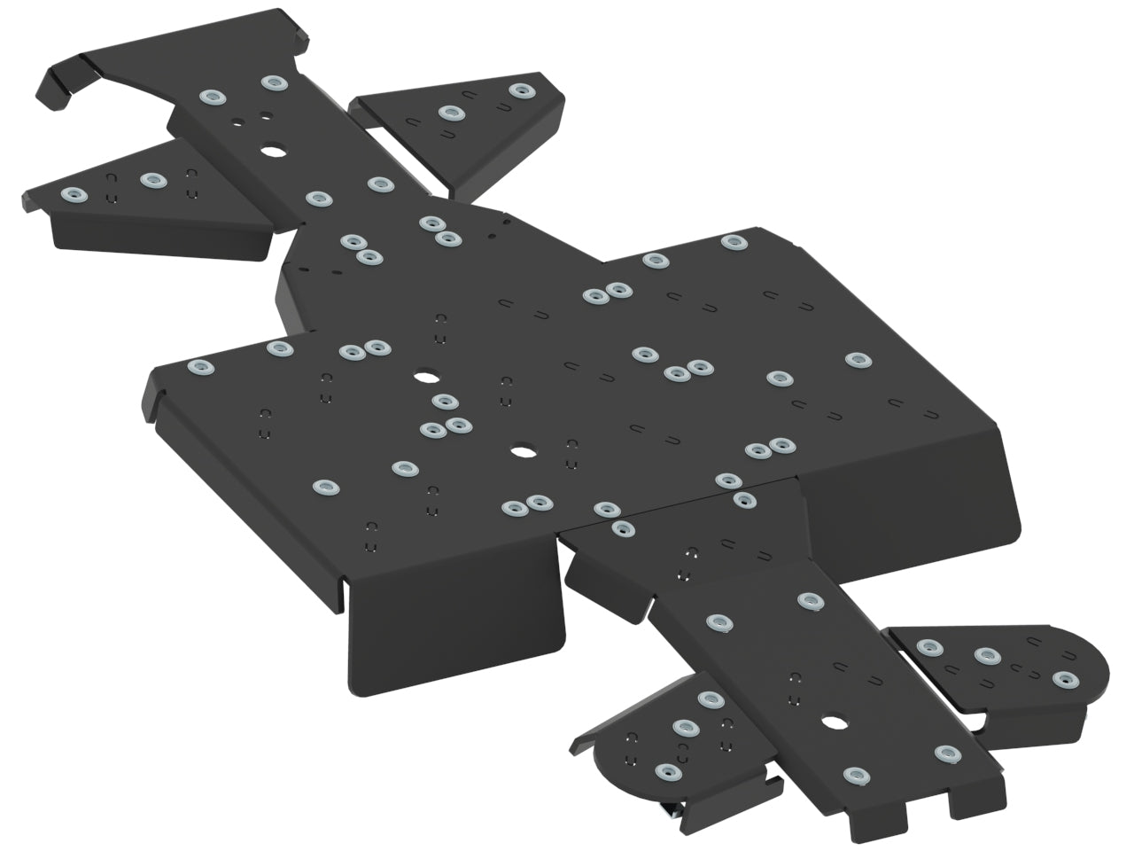Kit plaques de protection plastique pour quad 800 (plastic) – protection châssis complète, robuste et durable
