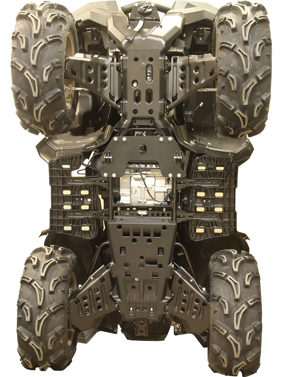 Kit plaques de protection pour quad Grizzly 700 (2014-2015), Grizzly 700 (2016+), Kodiak 450 (2017+), Kodiak 700 – protection châssis complète, robuste et durable