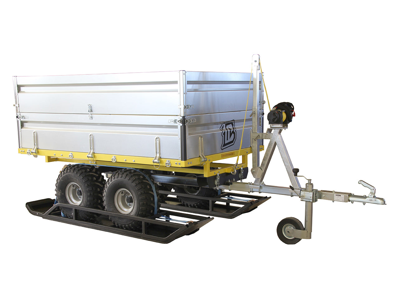 Kit plaques de protection plastique pour quad Universal ( 2 axle trailer ) – protection châssis complète, robuste et durable