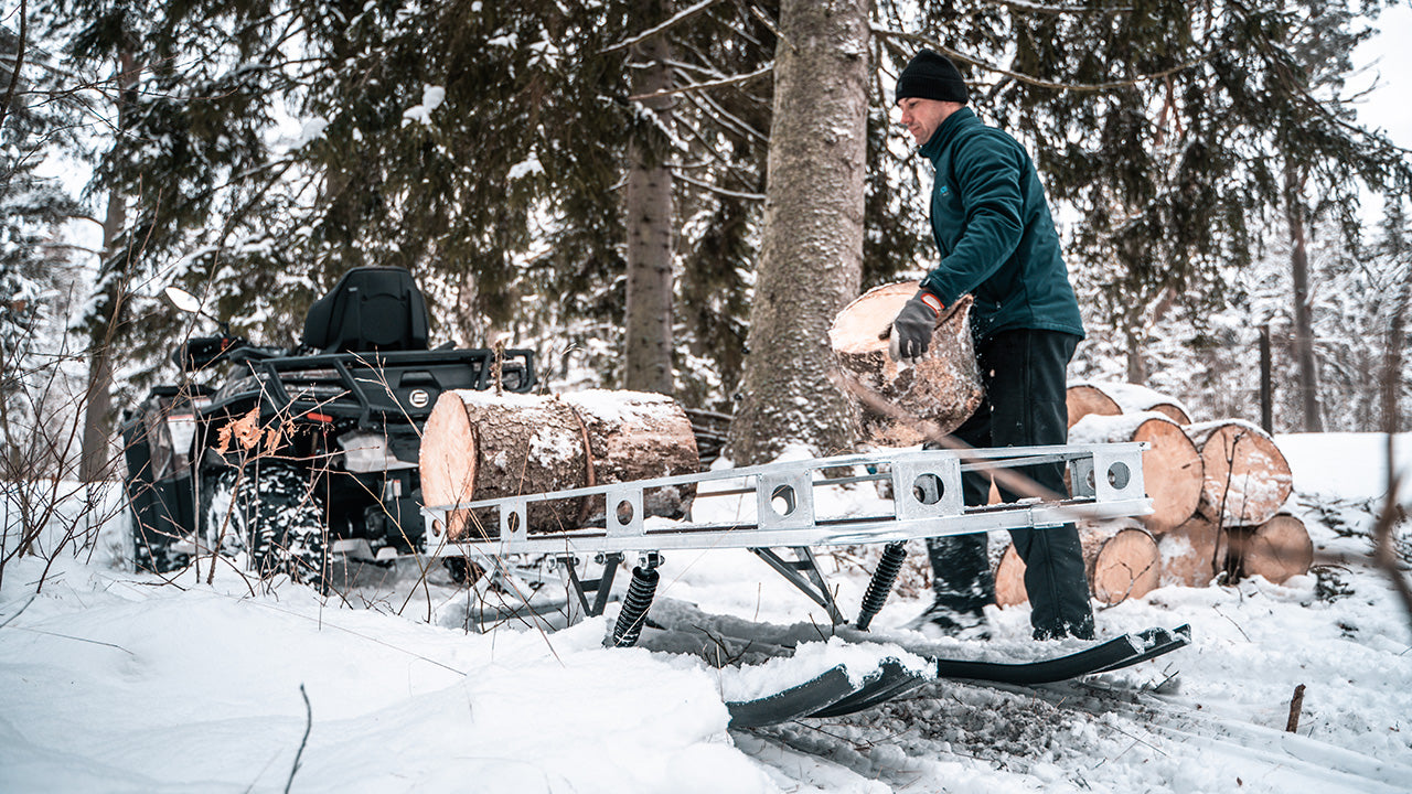 Kit plaques de protection pour quad Universal (platform trailer on skis) – protection châssis complète, robuste et durable