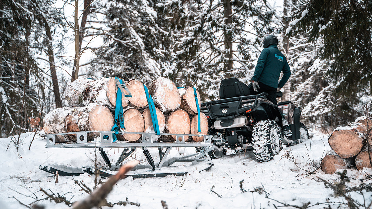 Kit plaques de protection pour quad Universal (platform trailer on skis) – protection châssis complète, robuste et durable