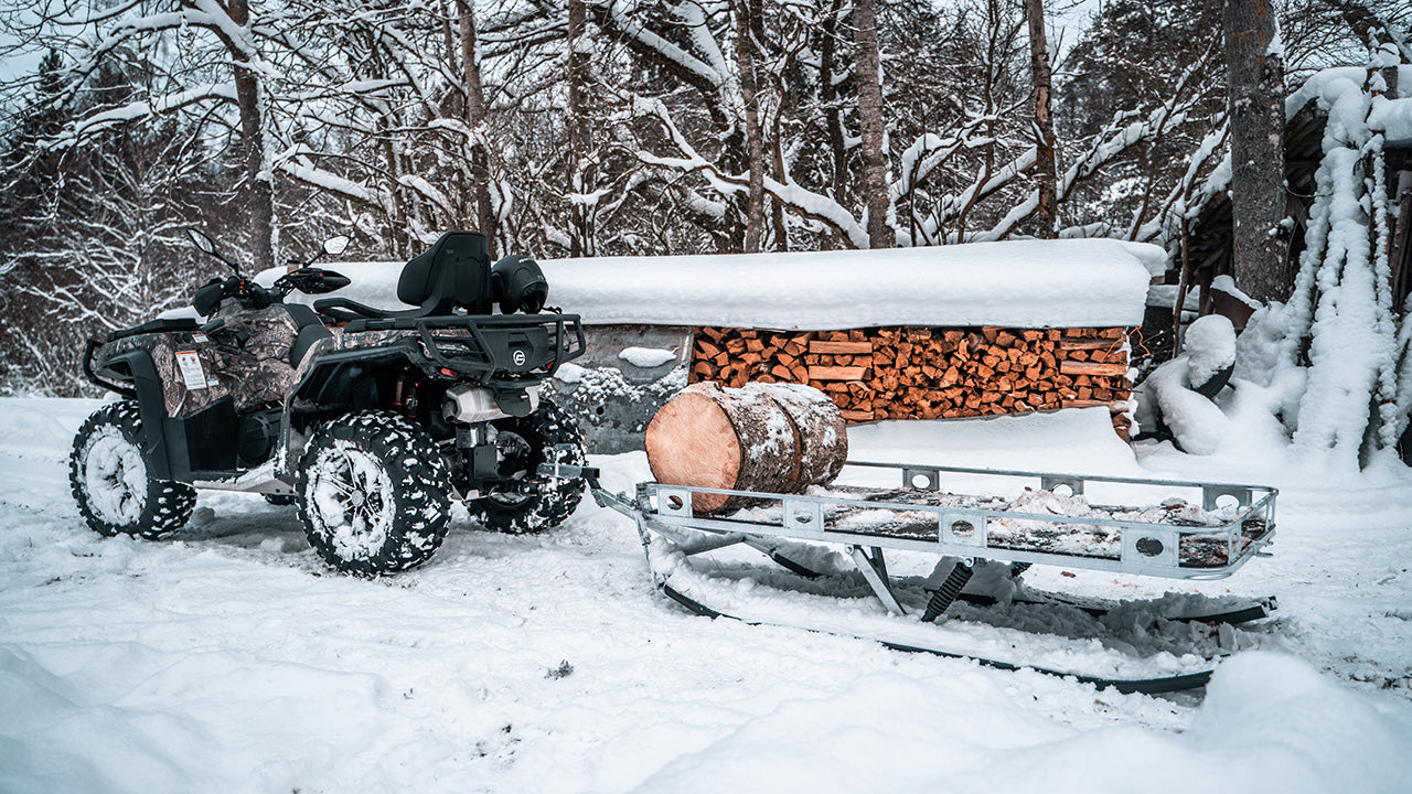Kit plaques de protection pour quad Universal (platform trailer on skis) – protection châssis complète, robuste et durable