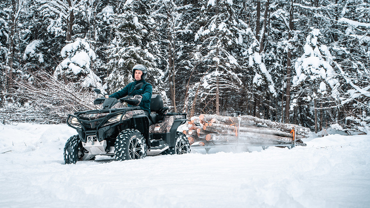Kit plaques de protection pour quad Universal (timber trailer on skis) – protection châssis complète, robuste et durable