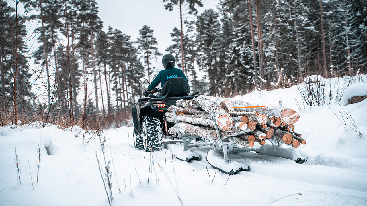 Kit plaques de protection pour quad Universal (timber trailer on skis) – protection châssis complète, robuste et durable