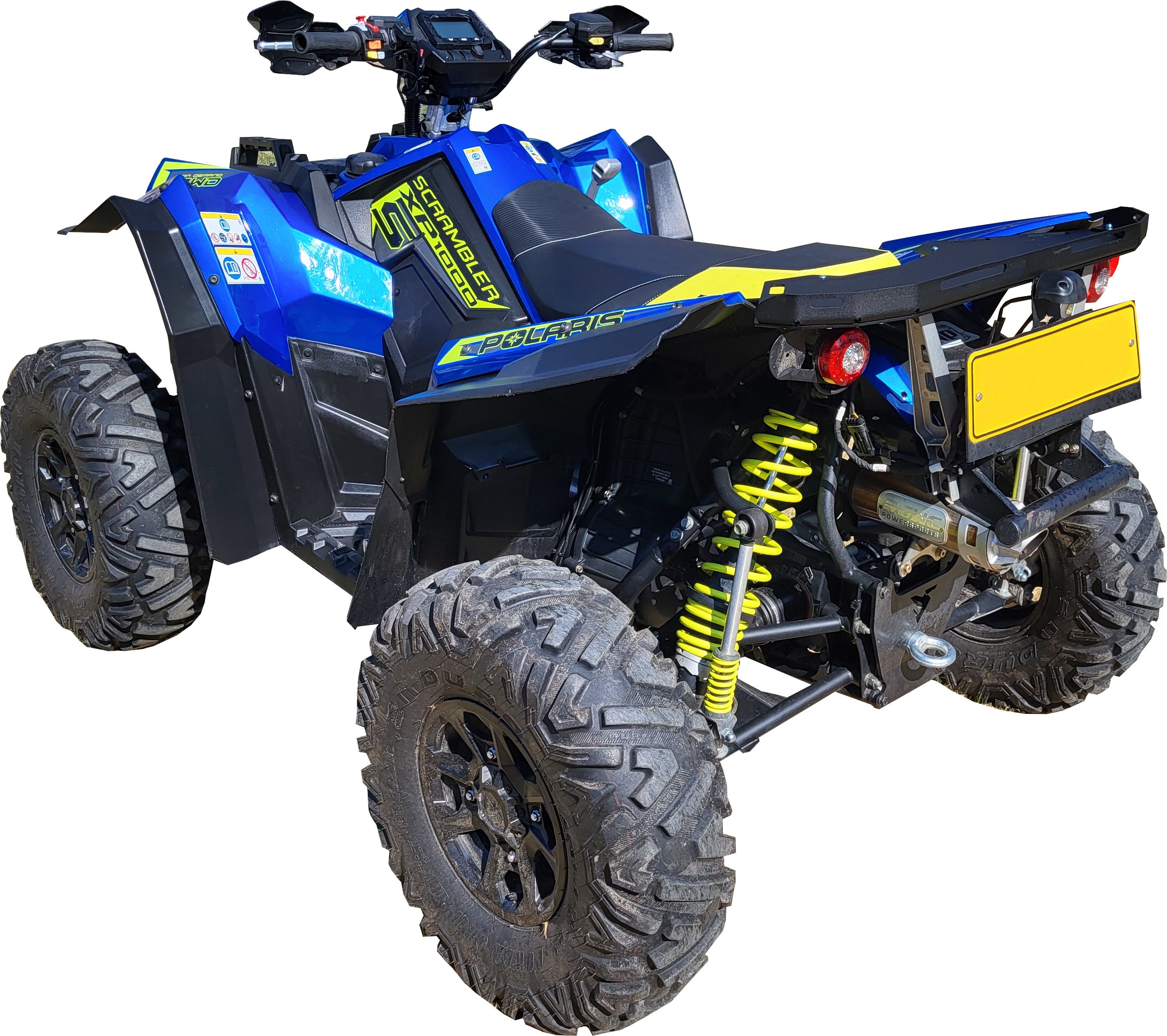 Kit plaques de protection aluminium pour quad Scrambler 850/1000 (-2014), Scrambler 850/1000 (2015+), Scrambler XP 1000 S – protection châssis complète, robuste et durable