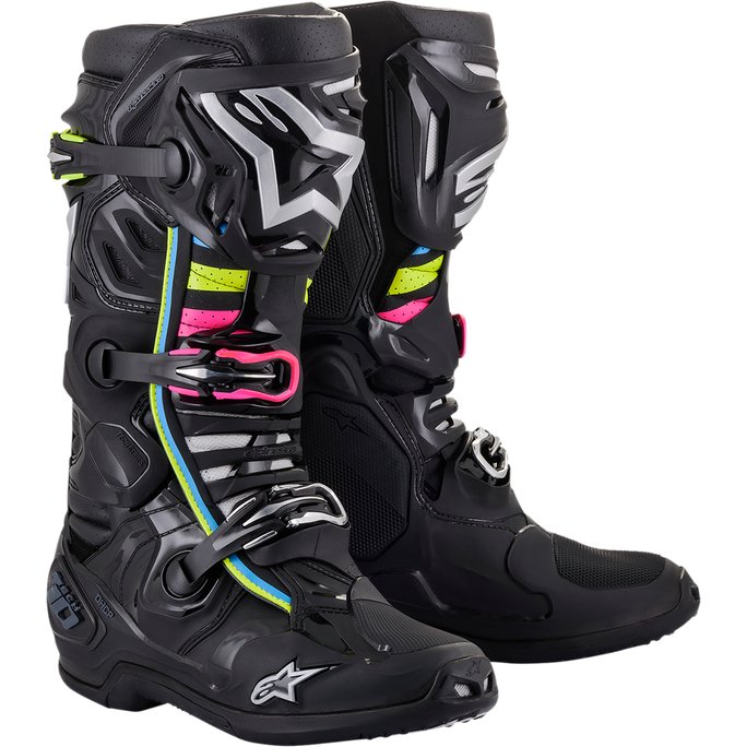Bottes Alpinestars superventilées Tech 10 Blanc - Motorsvelay