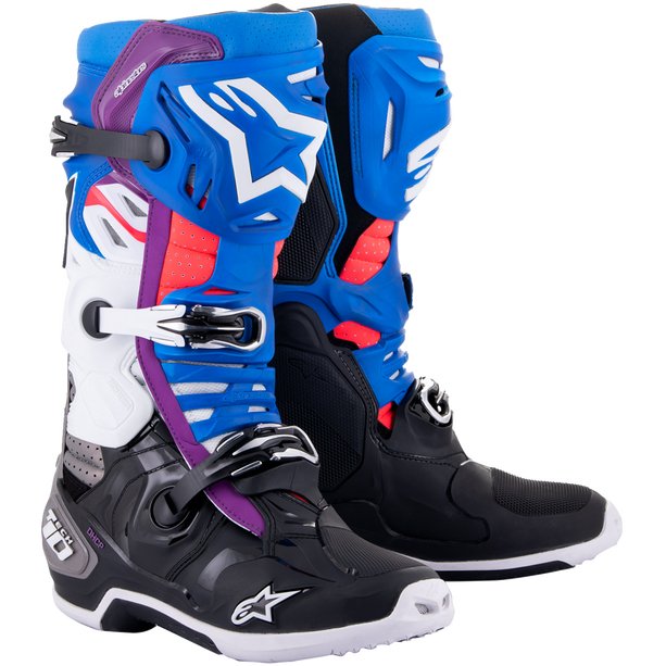 Bottes Alpinestars superventilées Tech 10 Blanc - Motorsvelay