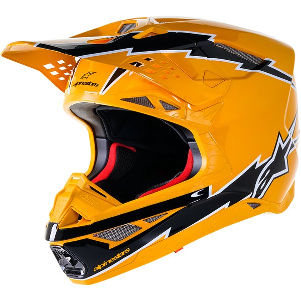 Casque Alpinestars Supertech M10 Helmet Rouge et Blanc 2024 - Motorsvelay