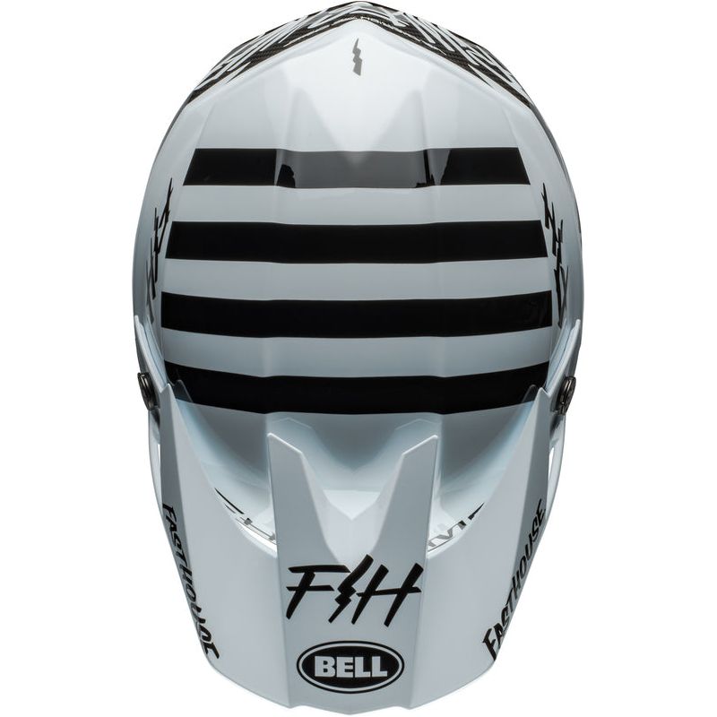 Casque BELL Moto - 10 Spherical - Fasthouse Mod Squad Gloss White/Black - Motorsvelay